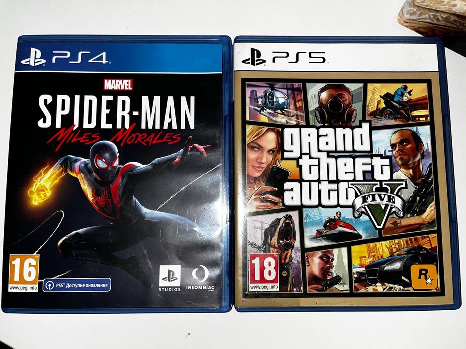 Miles Morales spider man ps4 та GTA5 ps5
