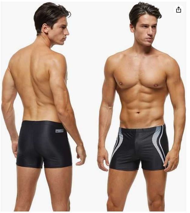 Męskie bokserki kąpielowe Arcweg rozmiar M kolor czarny z wzorem