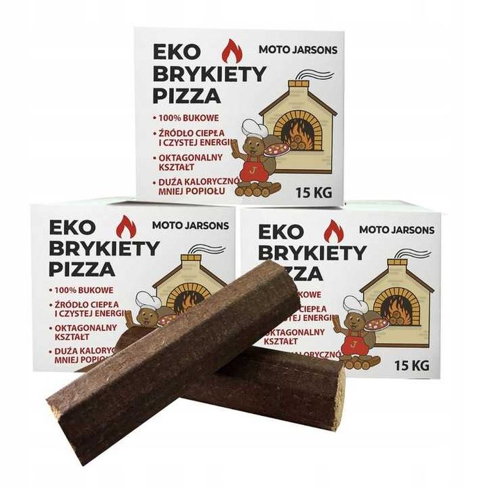 Eko brykiet bukowy do restauracji i pieców pizzowych 1t do pizzy