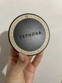 Sephora Collection, kompaktowy podkład korygujący i matujący, puder