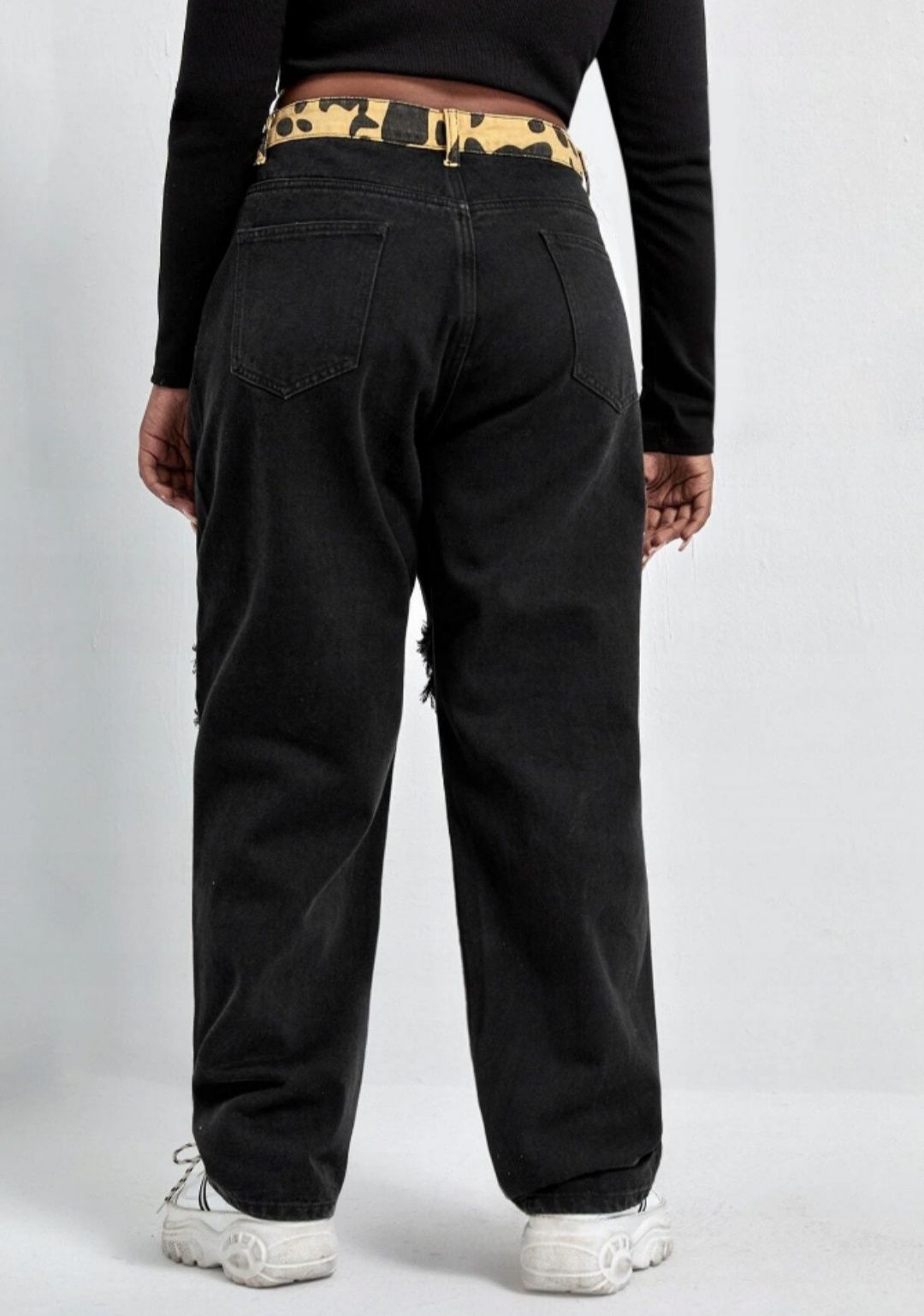 Spodnie jeansowe z dziurami - Nowe rozmiar 50