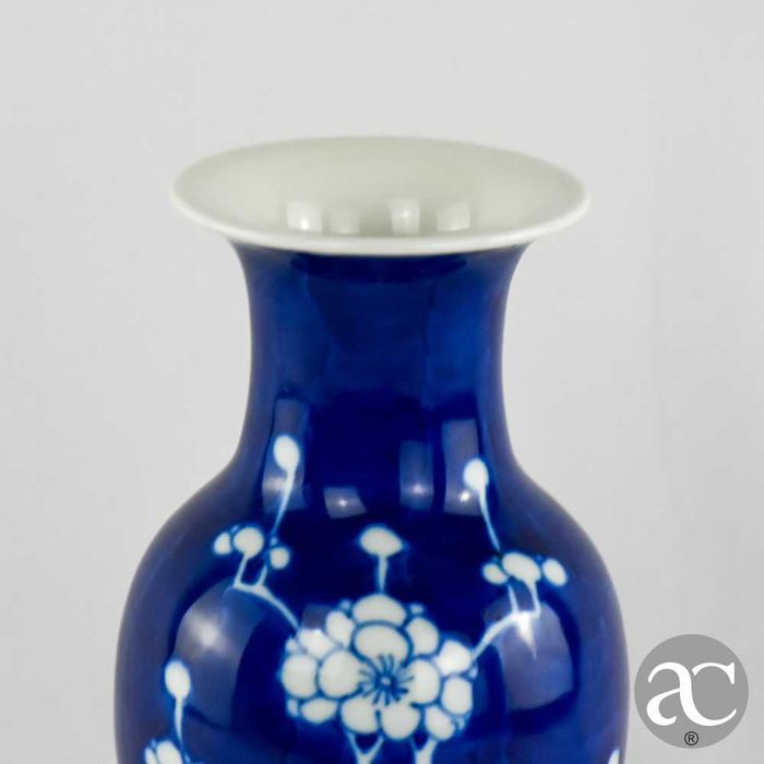 Jarra Porcelana China, Azul-Cobalto, Decoração Flor de Amendoeira nº 2