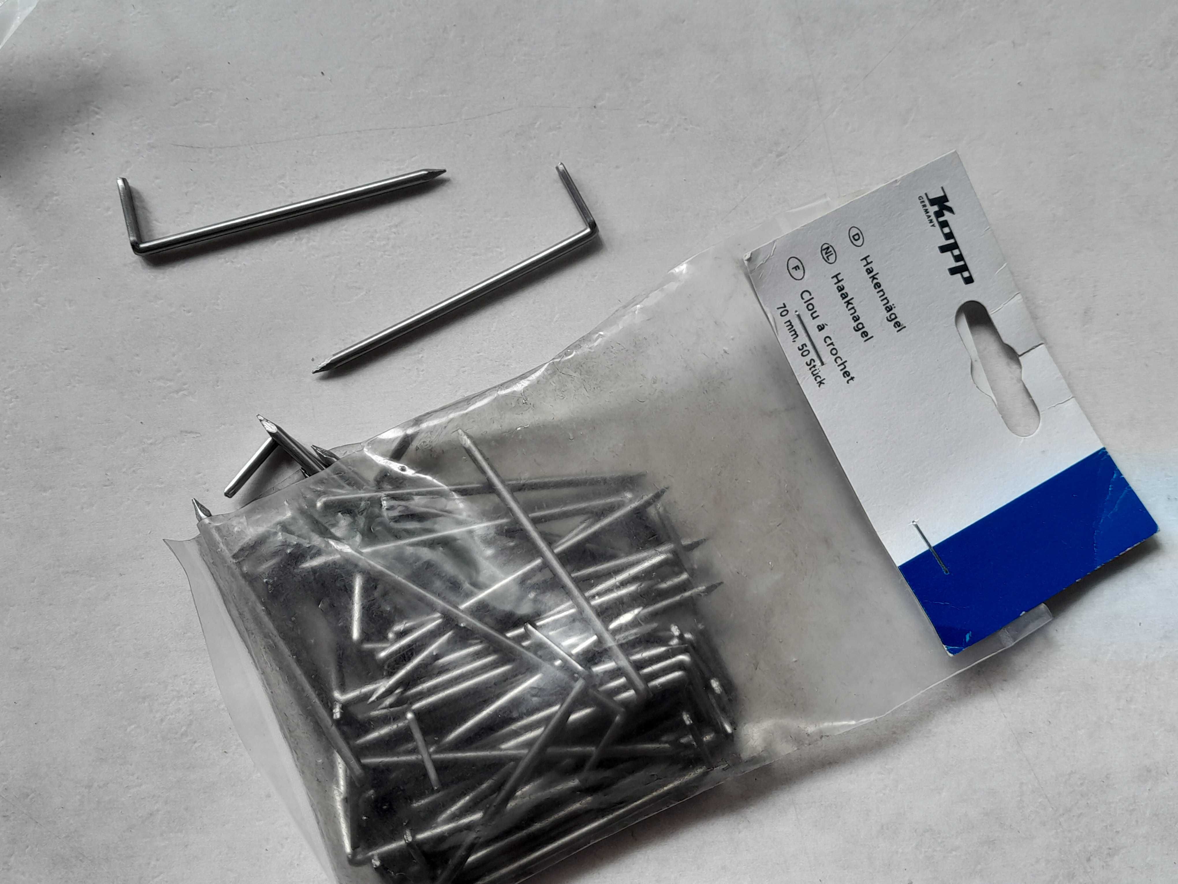 Gwoździe hakowe 70 mm zestaw 50 sztuk nowe outlet
