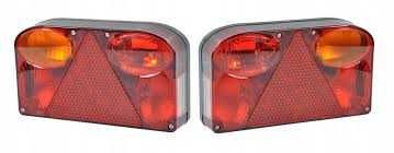 2x Lampa Tylna Przyczepa PRZYCZEPKA FT-088 Prawa + Lewa  WIOLA lawety