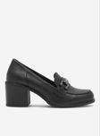 Czarne, eleganckie buty na obcasie od Clara Barson, rozmiar 38