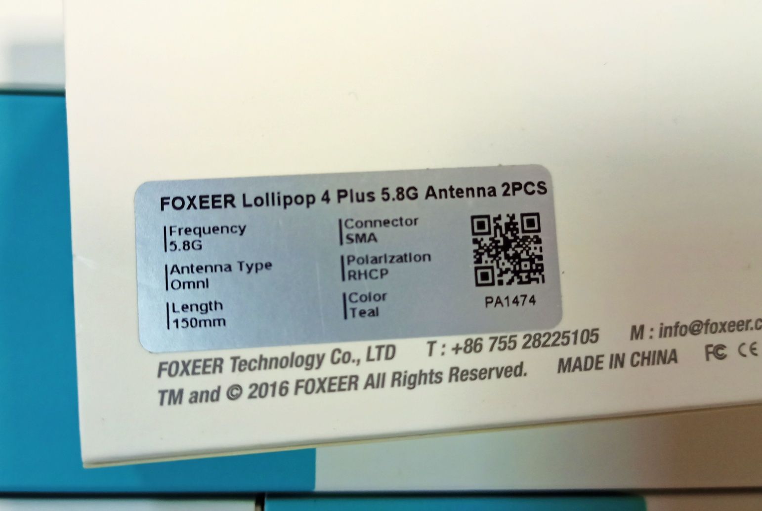 Антена Foxeer Lollipop 4 Plus SMA 150 mm