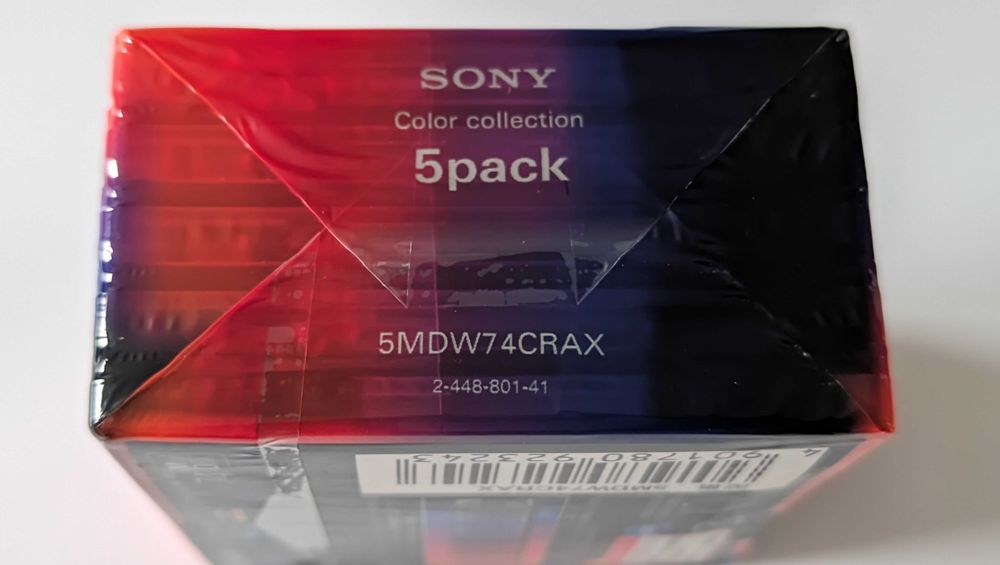MiniDisc MD SONY Color MIx 74 Japan 5pack