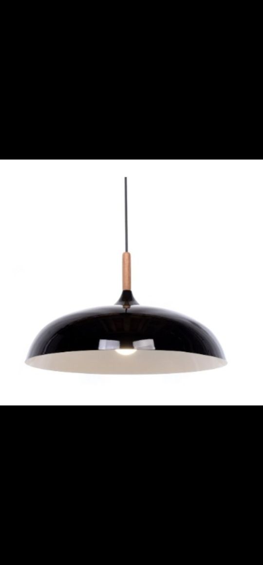 Lampa wisząca sufitowa skandynawska czarna