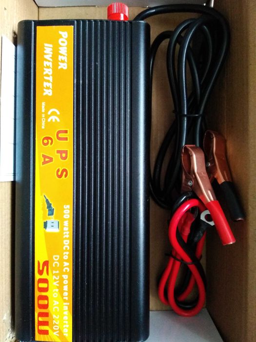 Безперебійник, UPS 500Вт, інвертор з функцією зарядки АКБ,
