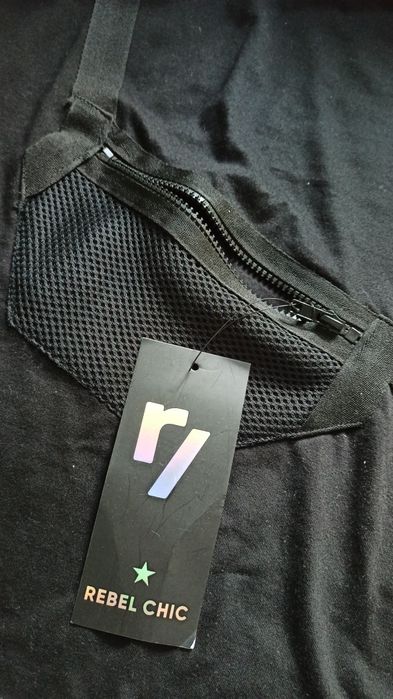 Rebel Chic t-shirt czarny