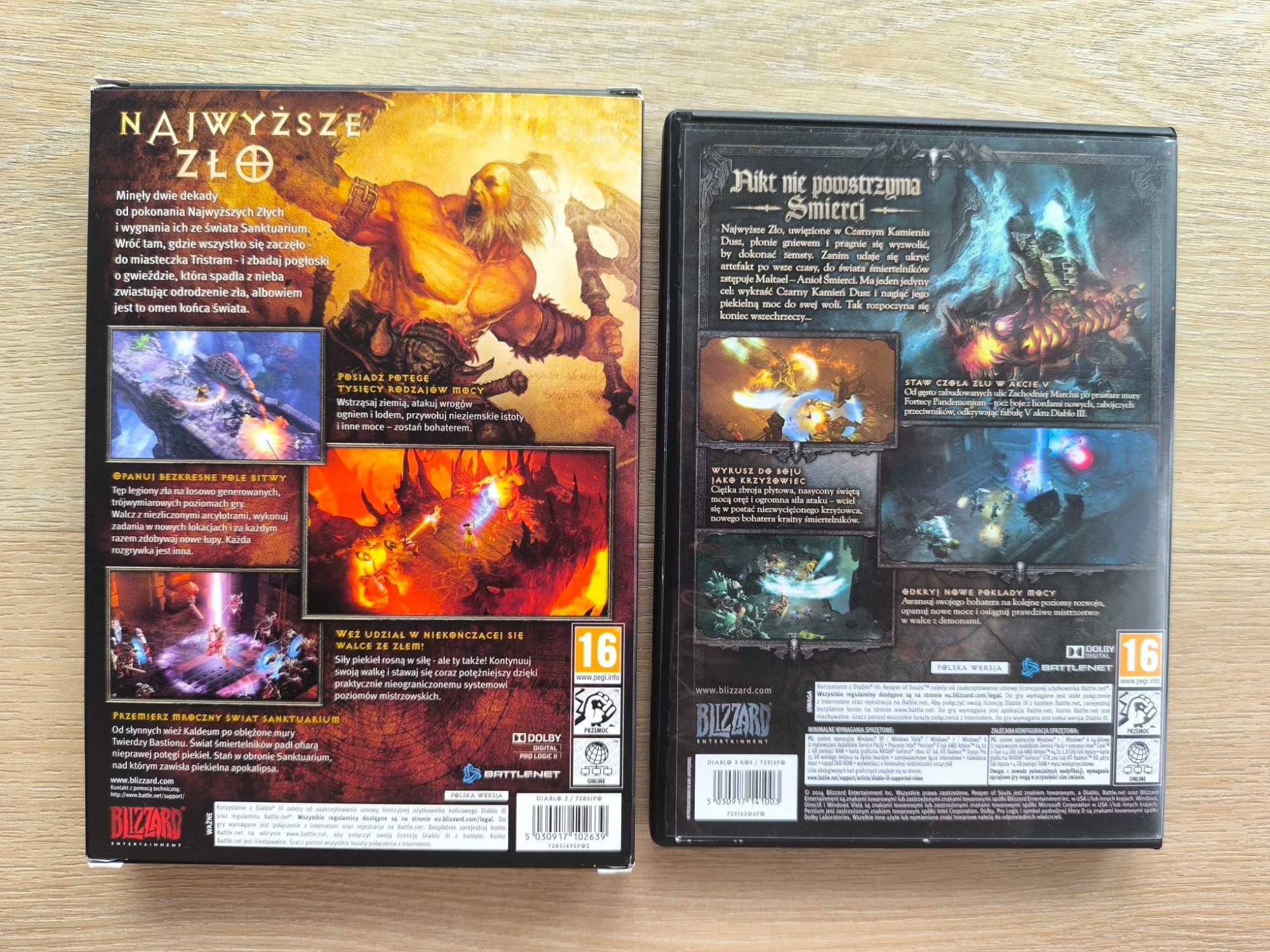 Diablo III + Reaper of Souls [PC] (PL) Polskie Wydania Premierowe -BOX