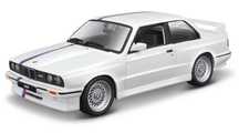 1988 BMW 3 Series M3 white 1:24 BBURAGO pudełko,108x241 mm