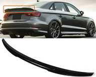 Spoiler Spojler Lotka Dokładka AUDI A3 8V CZARNY POŁYSK