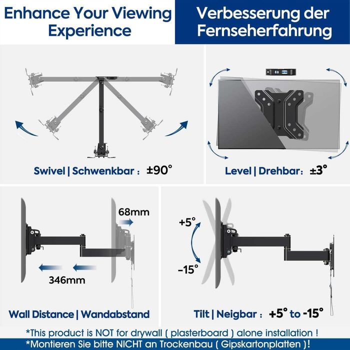 Uchwyt ścienny na telewizor Mounting Dream Md2209-03