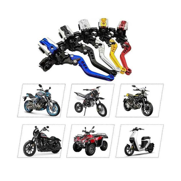 Manetes de travão e embraiagem ajustáveis universais 22 mm