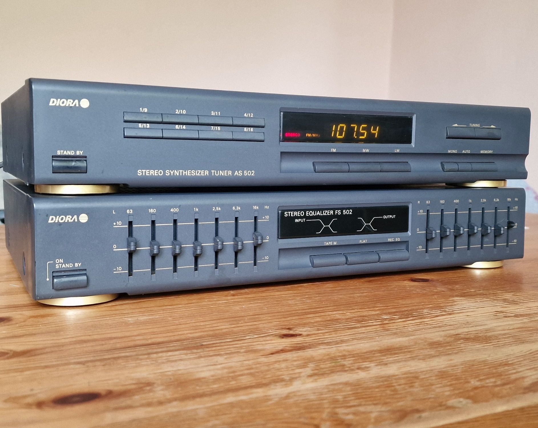 Tuner AS 502 Unitra Diora korektor FS 502 Tanio