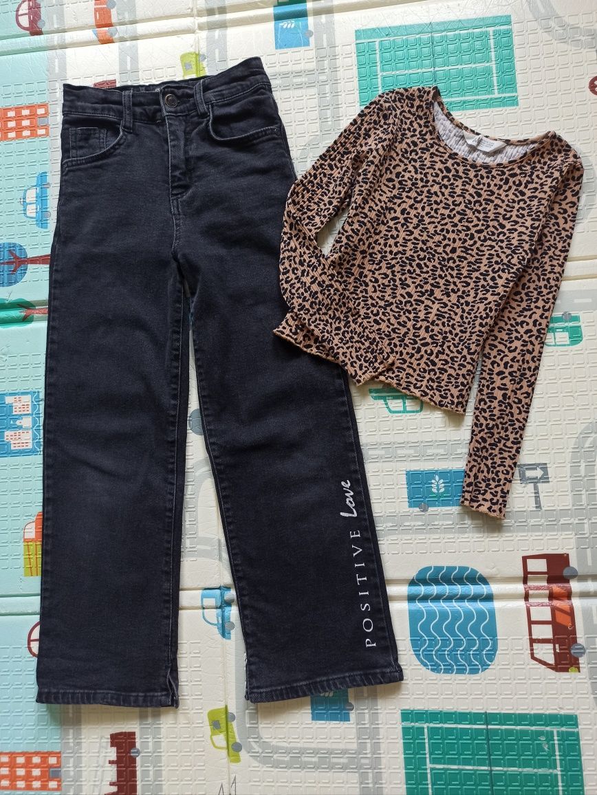 Трендові джинси палаццо, штани кльош,  122, 128, 134 см