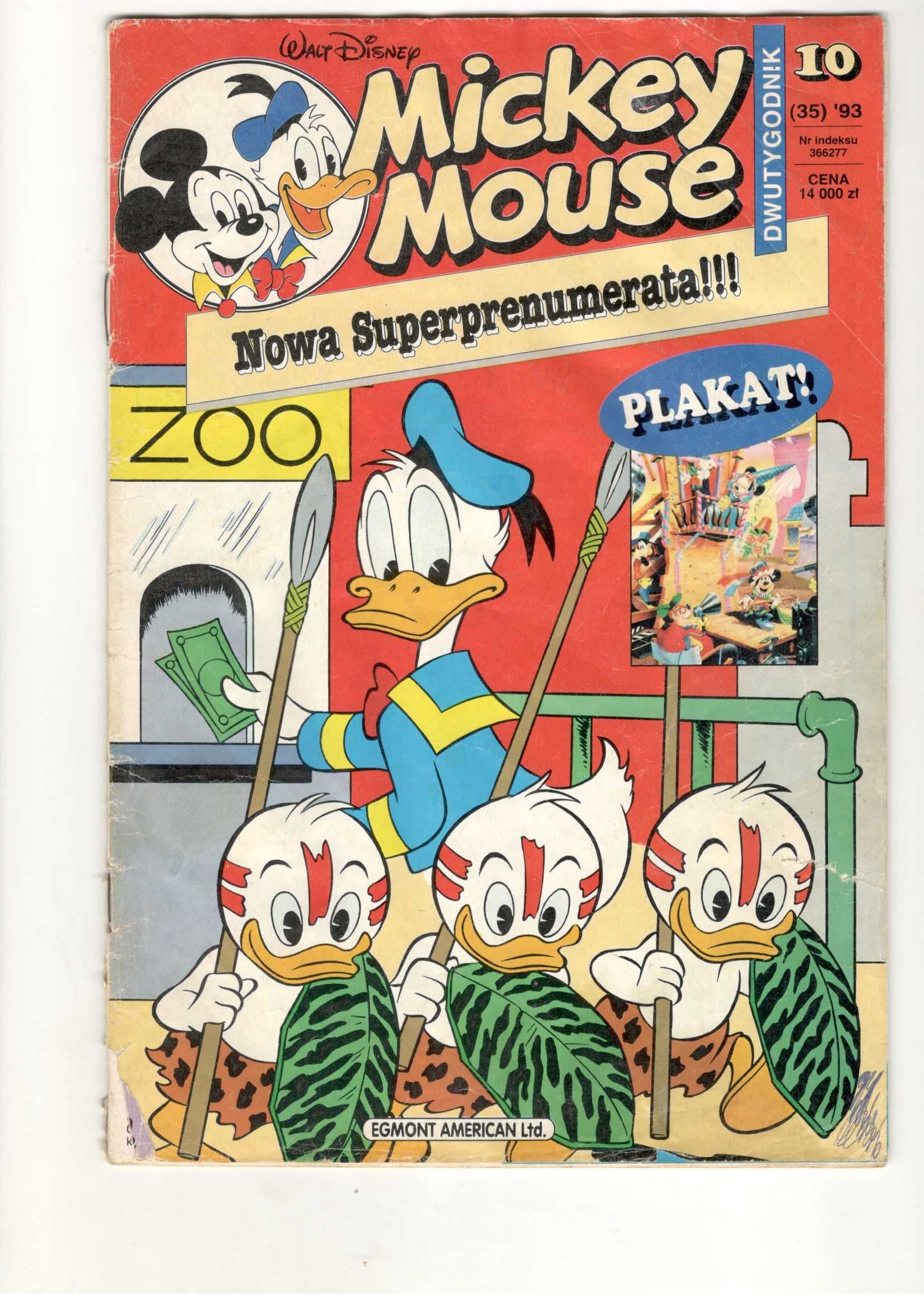 Komiksy Donald Duck MIckey Mouse lata 1990