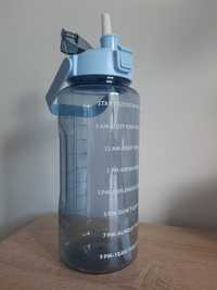 Пляшка для води 2л блакитного кольору, бутилка