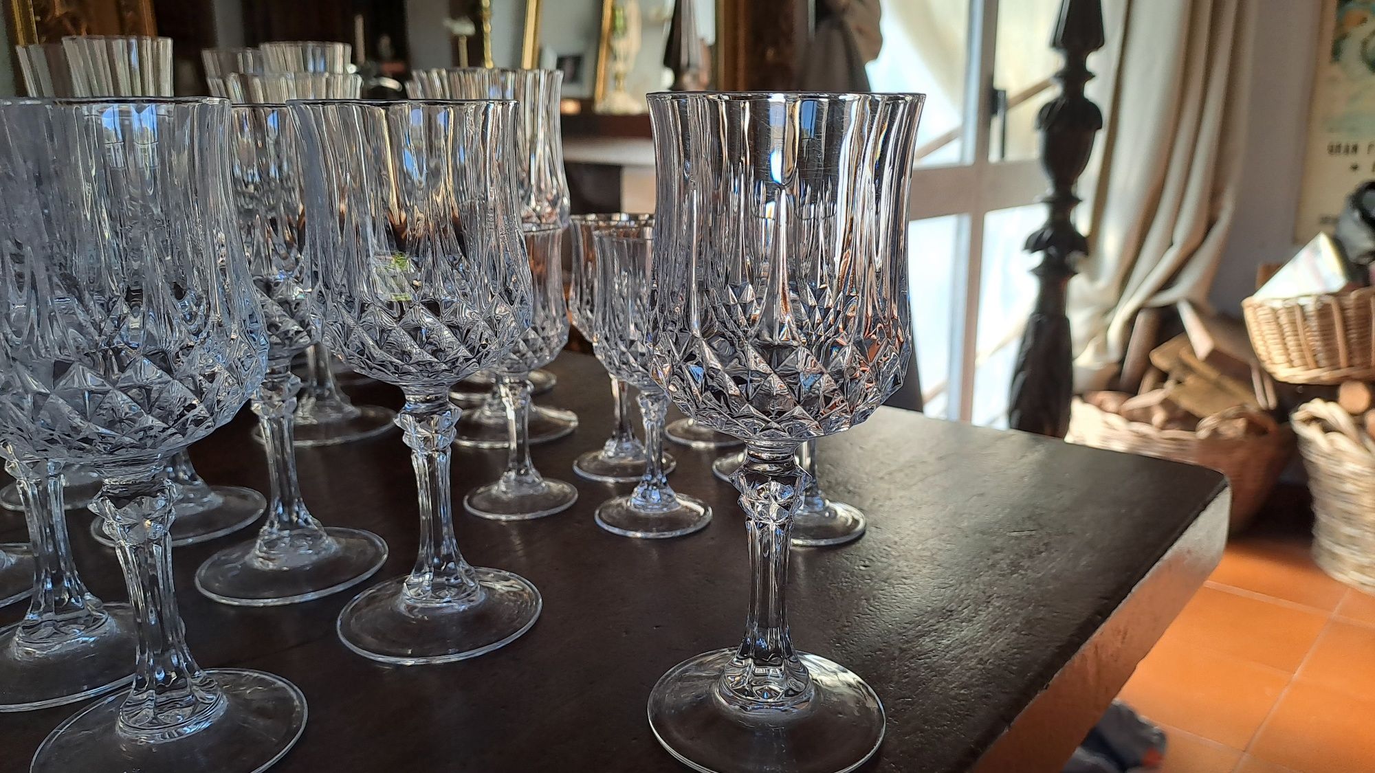 Copos de cristal