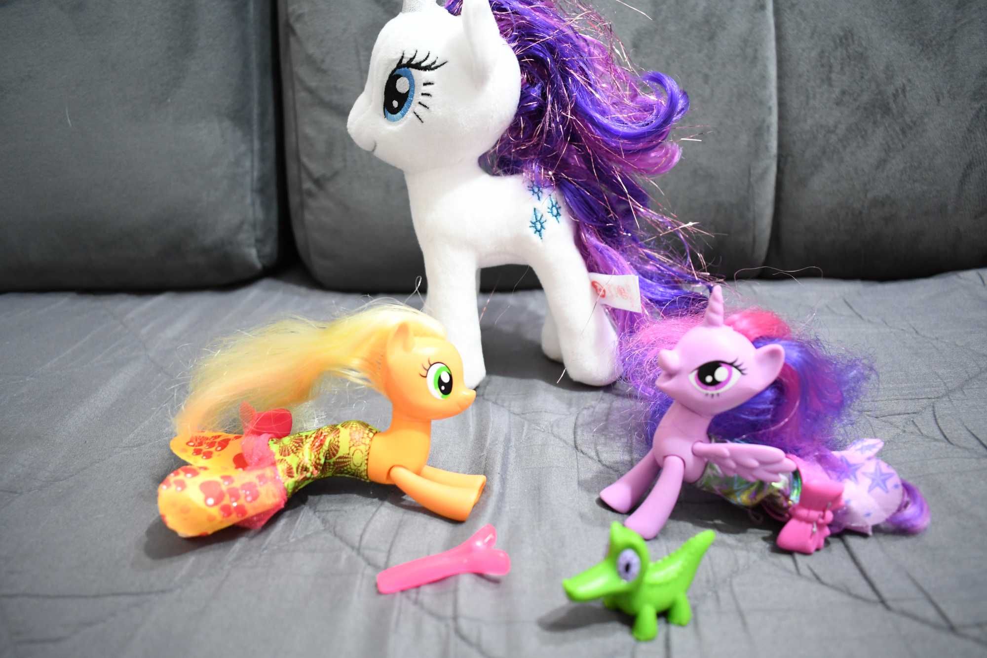 ORYGINALNY pluszak my little pony RARITY + 3 figurki WYSYŁKA