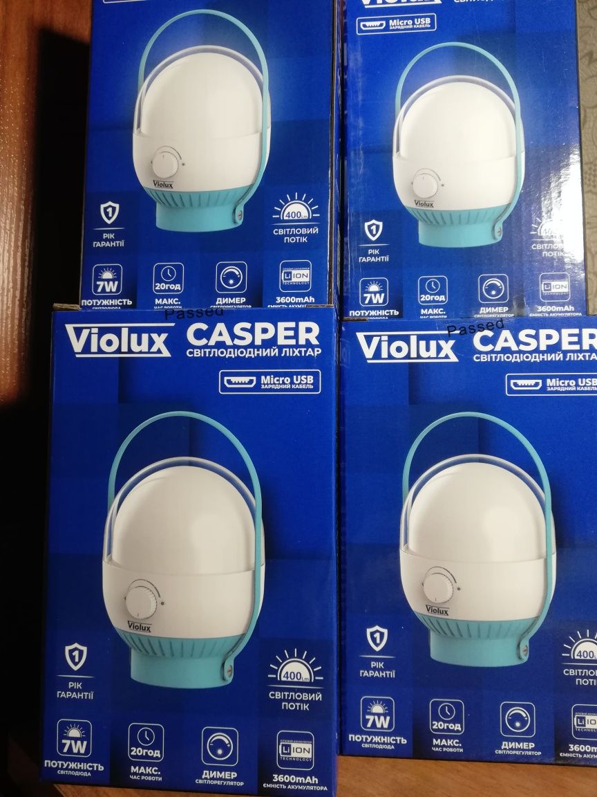 Світлодіодний ліхтар кемпінговий ліхтар нічник Violux casper 3600mAh