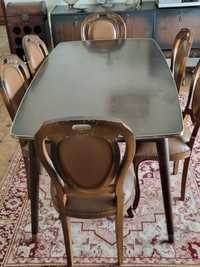 Conj. mesa + 6 cadeiras