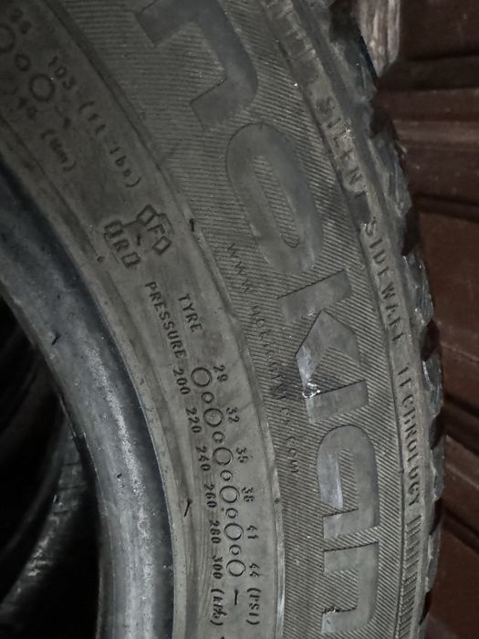 Opony 185/60/15 nokian i firestone 2018 6.5 mm zimowe