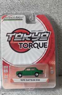 Greenlight Datsun 510 Tokyo Torque Series  Chase Green Machine Resorak