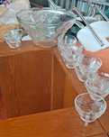Taça para ponche com 11 copos