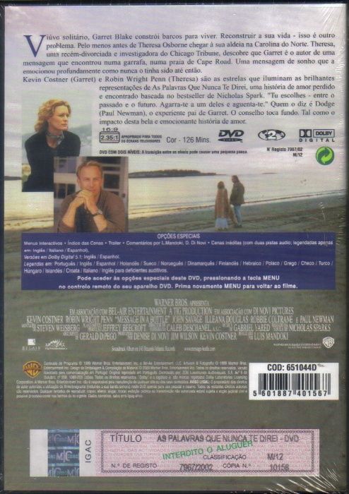 Filme em DVD: As Palavras Que Nunca Te Direi - NOVO! SELADO!