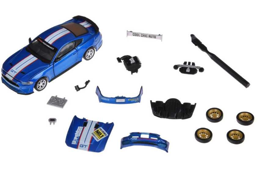 Mega zestaw do tuningu w małym wydaniu Ford Mustang Gt 2018 skala 1:42