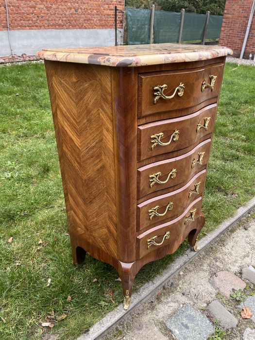 Пнтикварний комод вітрина шафа секретер дерево мармур