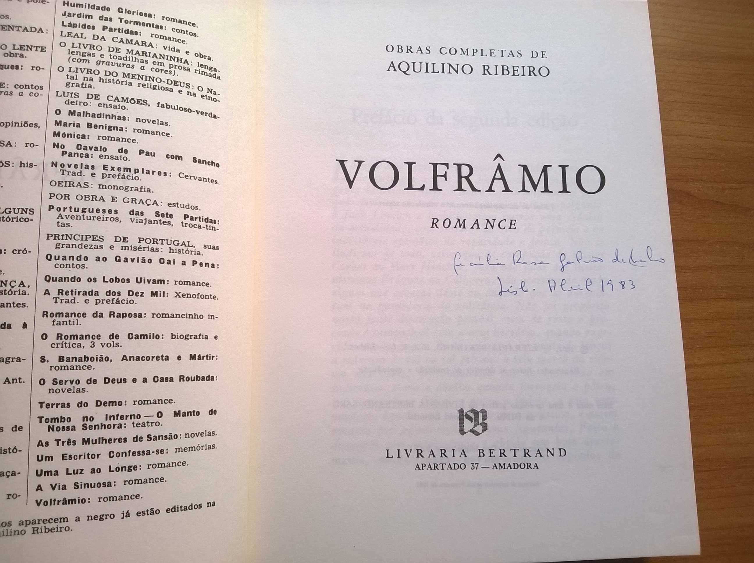 "Volfrâmio" - Aquilino Ribeiro (portes grátis)