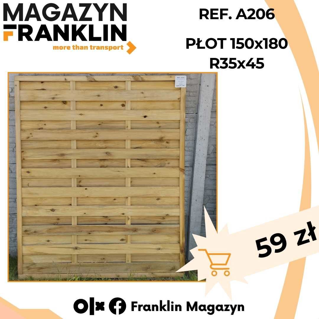 Płot skos 90x180 | Kratka ogrodzeniowa | Ogrodzenie | Panel | Outlet