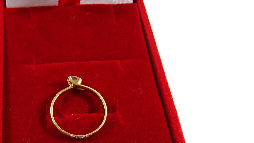 Słodki ZŁOTY PIERŚCIONEK 585 R10 Loombard Lubawa Lombard