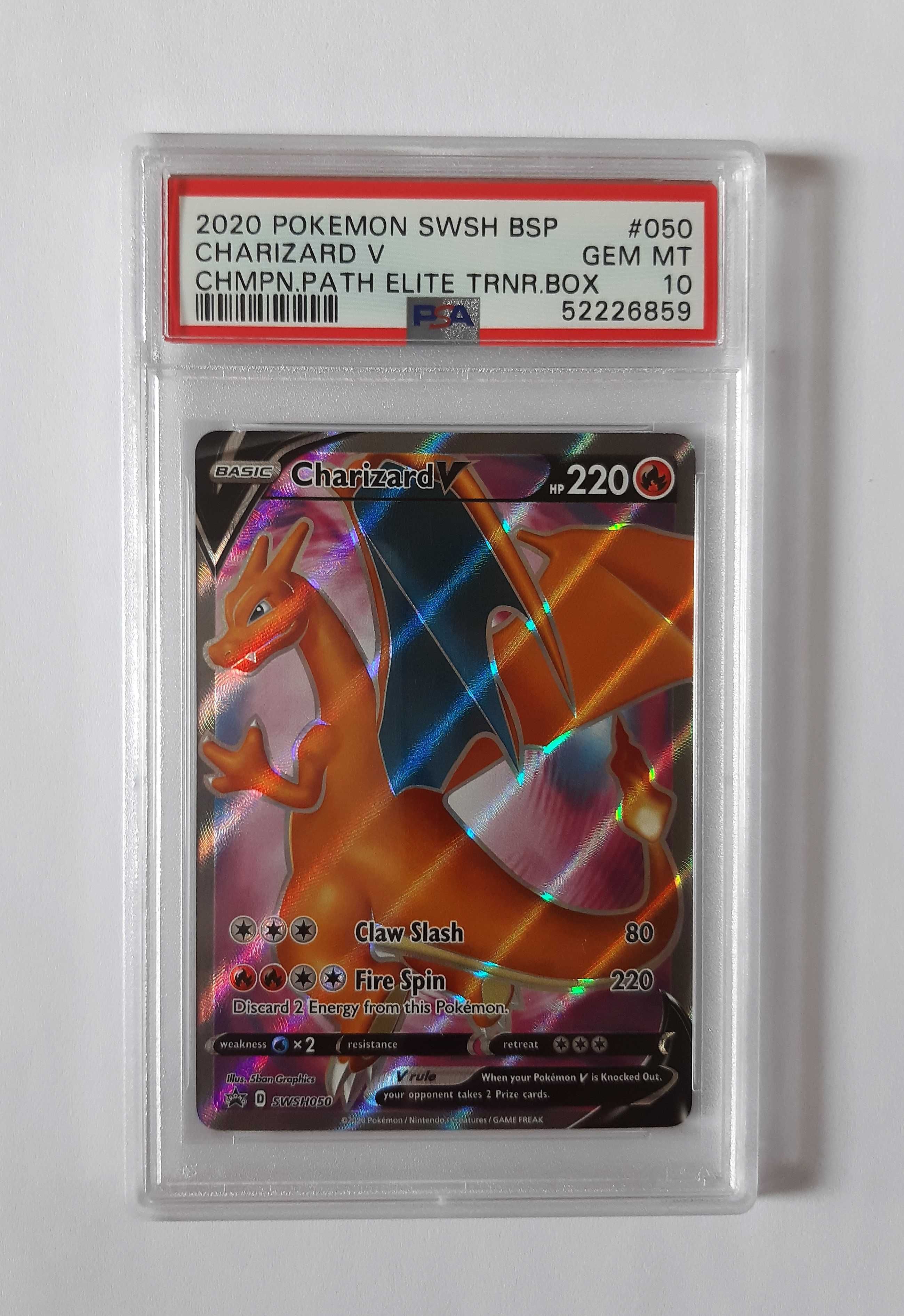 Pokemon Charizard V SWSH Black Star Promos 050 PSA 10