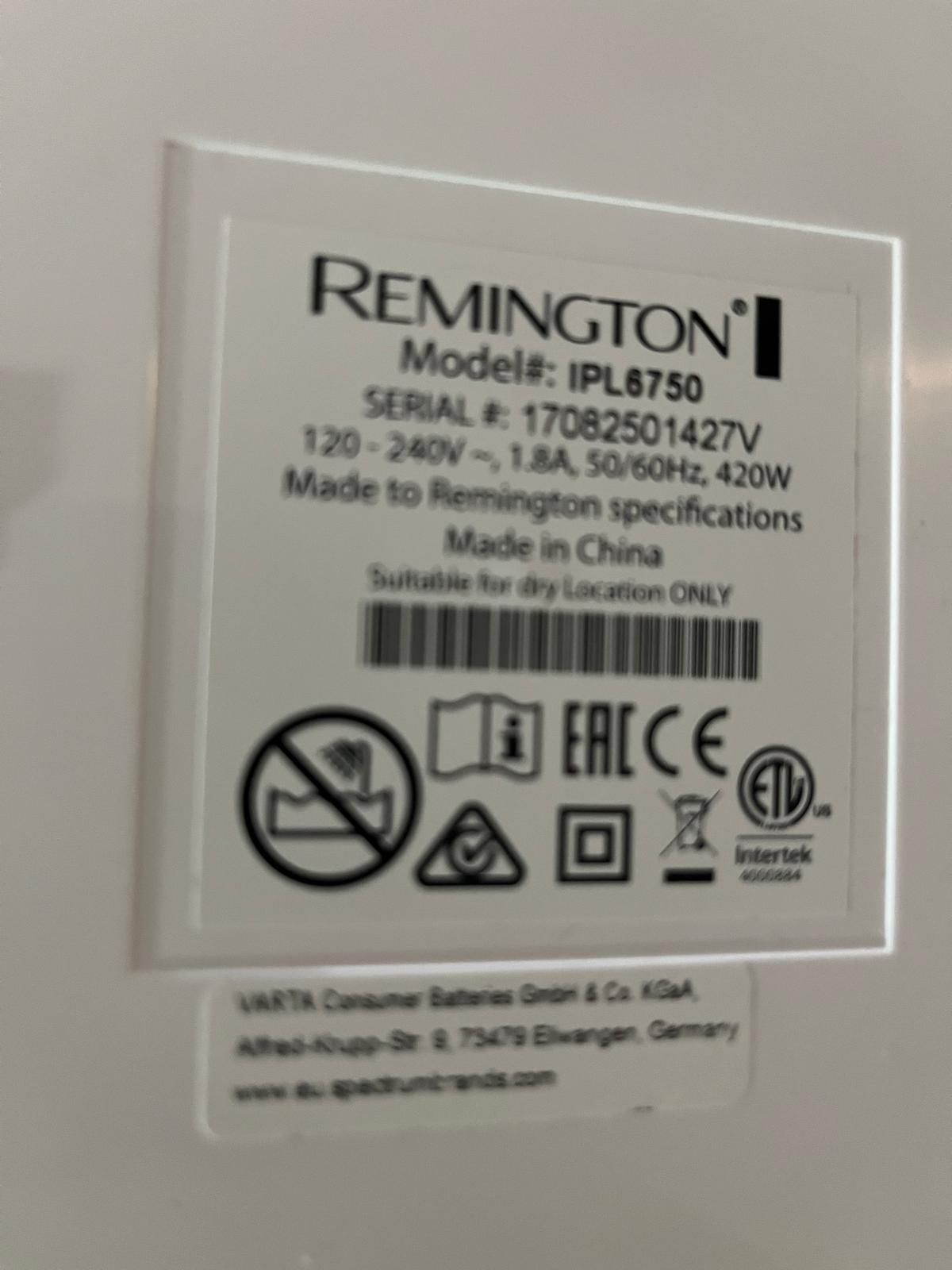 Depilator laserowy Remington IPL 6750 I-Light nowy zestaw nakladki
