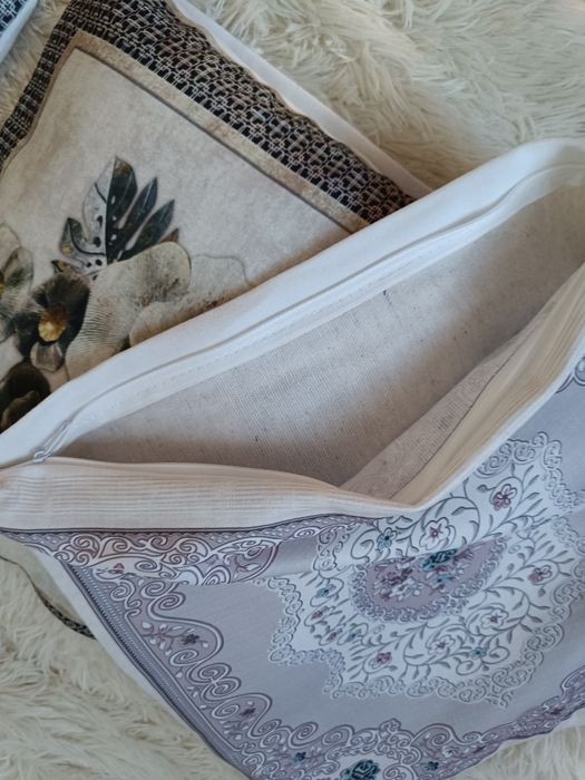 Poszewki komplet nowe 40*40cm różne wzory kwiaty i rower