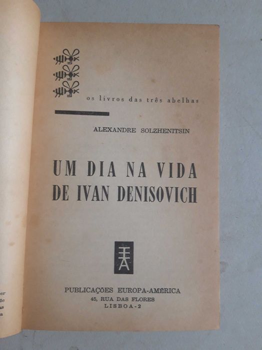 Livro PA-3 - Alexandre Solzhenitsin - Um dia na vida de Ivan...