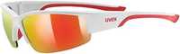 Uvex Okulary sportowe Sportstyle 215 lustrzane białe z defektem