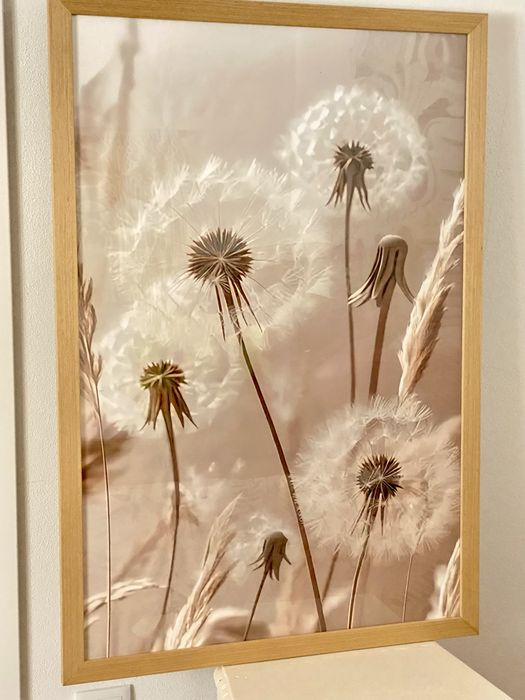 Vários quadros com tela boho