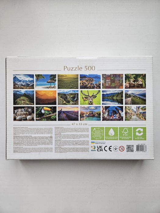 Комплект пазлів  ТМ Dodo "Іспанія" та "Осінні Карпати", 500 елементів