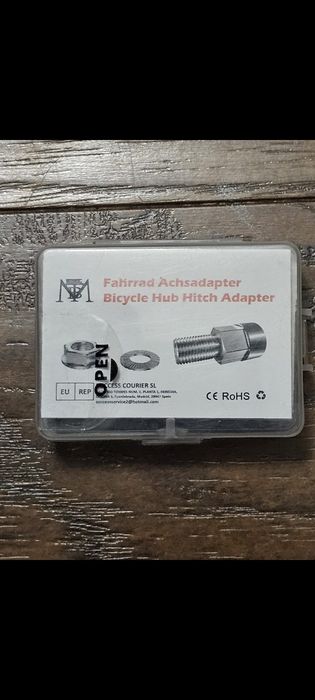 Adapter do zaczepu piasty rowerowej