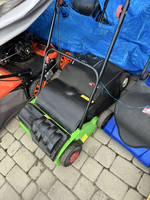 Wertykulator i areator elektryczny z koszem