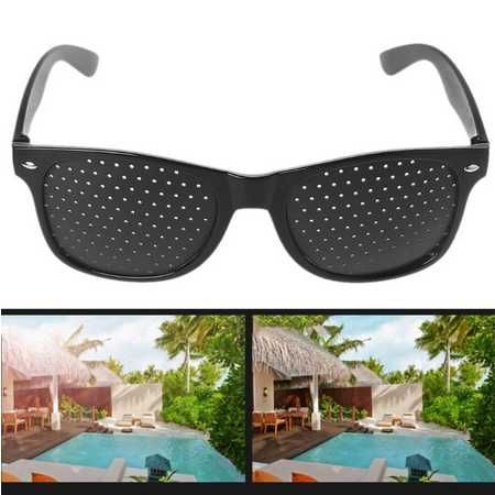Okulary AJURWEDYJSKIE okulary z dziurkami czarne