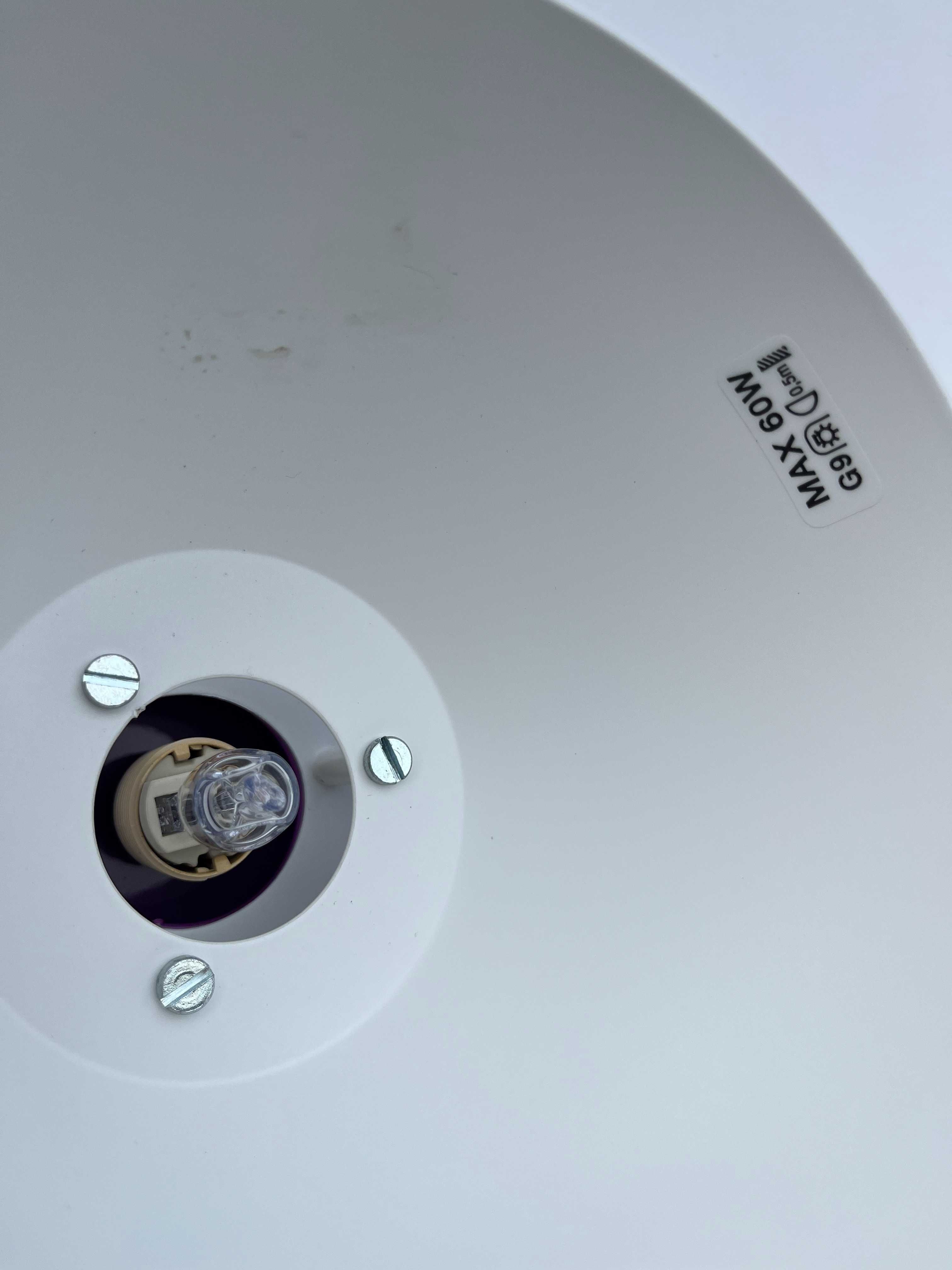 Fioletowa lampa wisząca duński design żyrandol sufit sufitowa