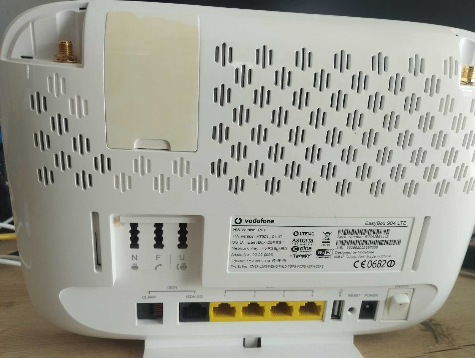 Роутер Vodafone EasyBox 904 LTE З Німеччини + Блок живлення