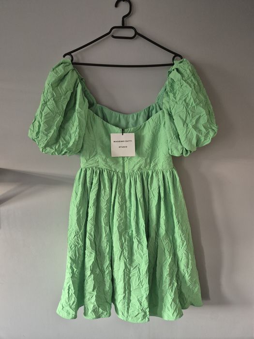 Śliczna krótka sukienka koktajlowa letnia Massimo Dutti Studio s/36 no