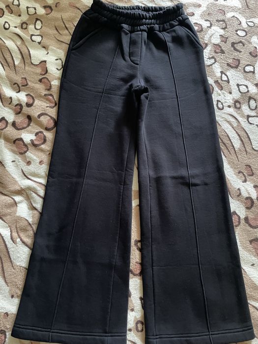 Штани палаццо на флісі